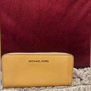 Michael Kors Mustard Yellow Wallet